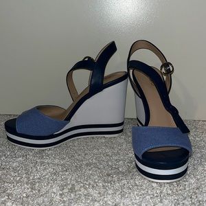 Blue Aldo Wedges (7.5)